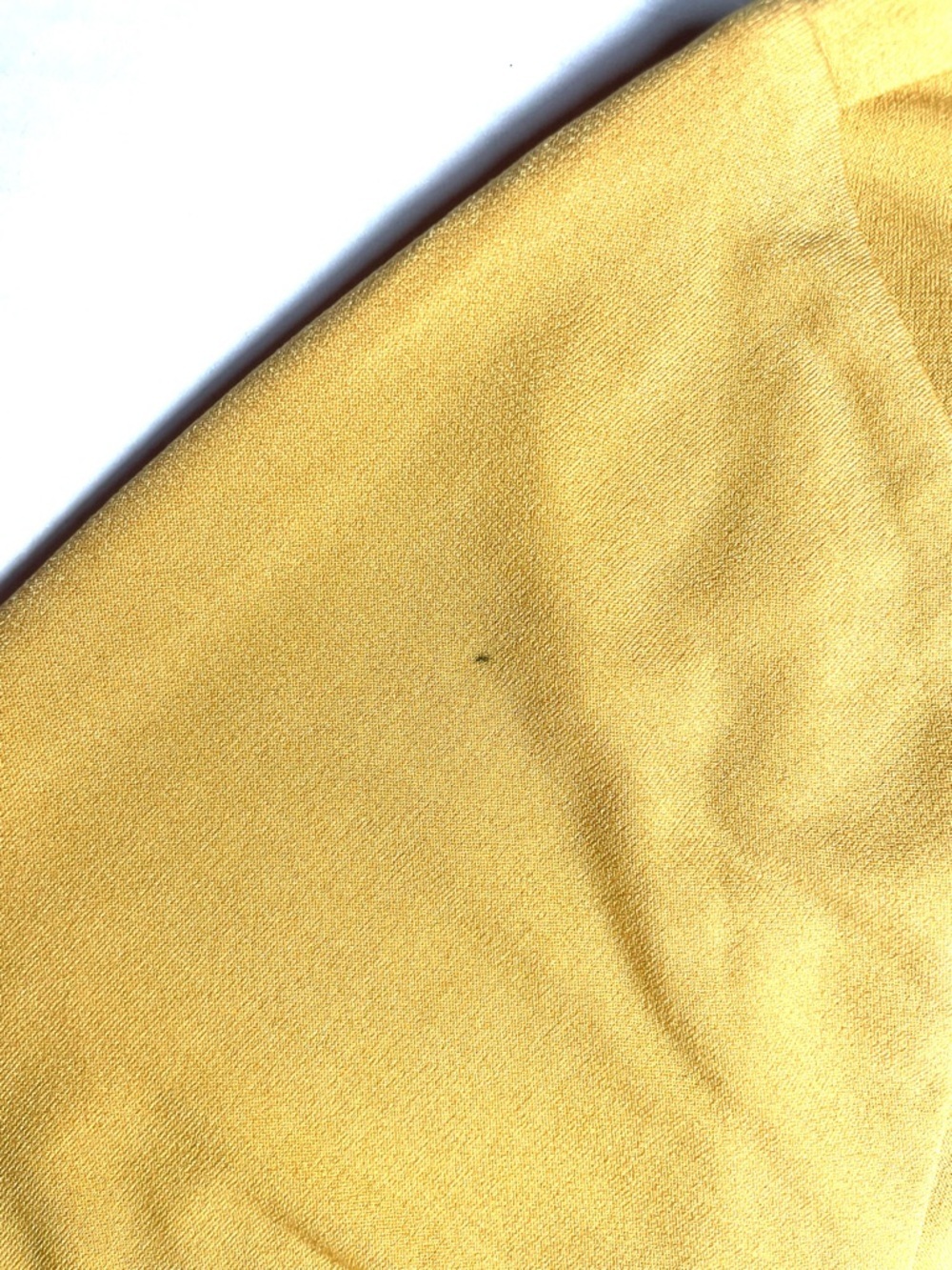 Jones New York Mustard Pleated Neck Blouse NWT XL Work Office Top - Picture 10 of 10